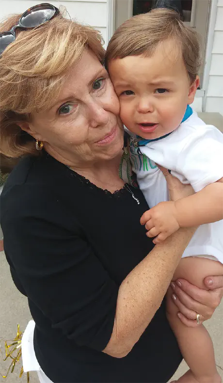 Mom My Mom holding my son when he was a baby.
