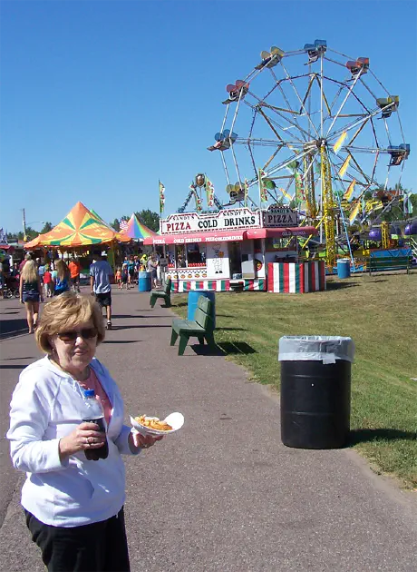 Mom My Mom at a fair.